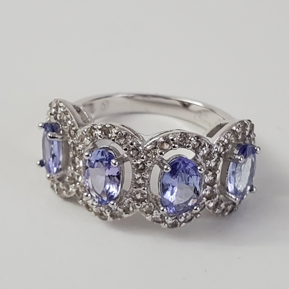 Jewelry - Twilight Symphony Sterling Silver 925 Tanzanite Ring